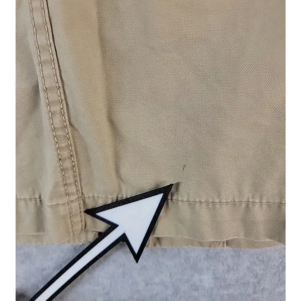 MADEWELL‎ Fleet Utility Jacket Khaki Women's Size Large Neutral Chore Full Zip
